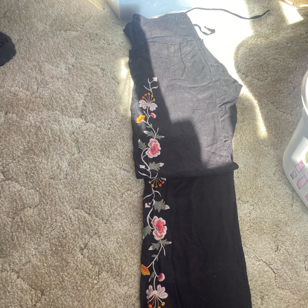 Johnny Was LA Pants embroidered